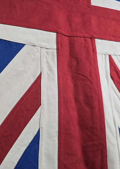 Small Union Jack Flag & Throw | Handmade Heavy Duck Canvas | Hang or Drape