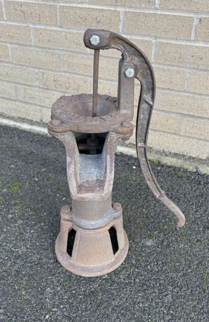 Grey Rusty Water Pump with Blockley Inscription