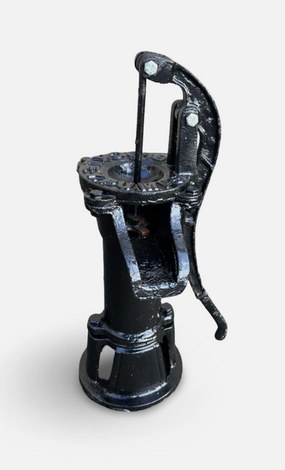 Black Rusty Water Pump with Blockley Inscription