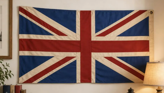 Large Union Jack Flag & Throw | Handmade Heavy Duck Canvas | Hang or Drape