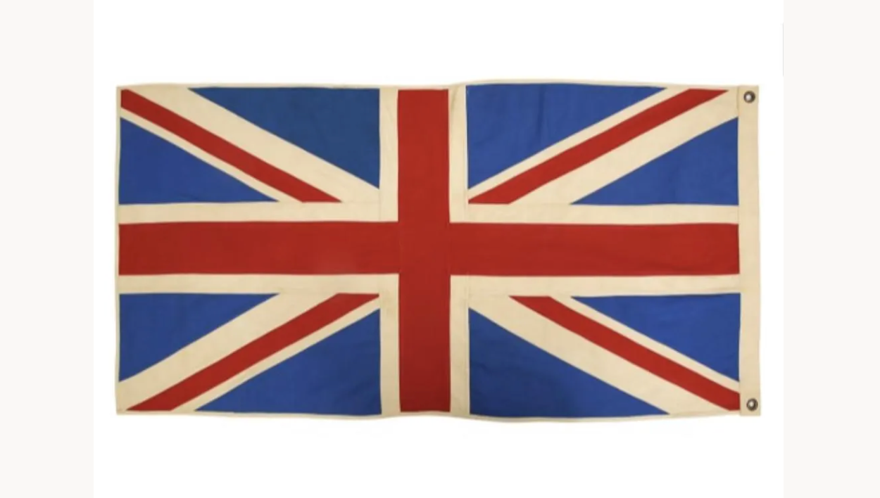 Large Union Jack Flag & Throw | Handmade Heavy Duck Canvas | Hang or Drape