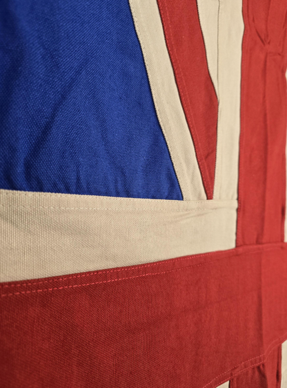 Large Union Jack Flag & Throw | Handmade Heavy Duck Canvas | Hang or Drape