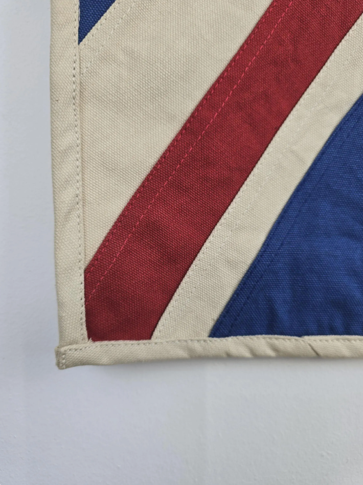 Medium Union Jack Flag & Throw | Handmade Heavy Duck Canvas | Hang or Drape