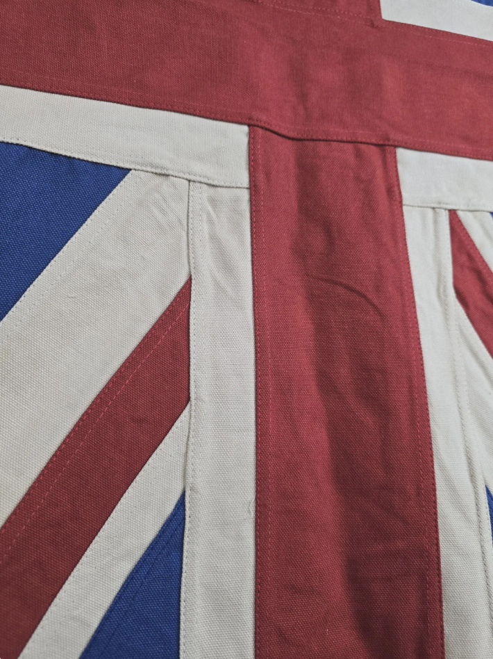 Medium Union Jack Flag & Throw | Handmade Heavy Duck Canvas | Hang or Drape