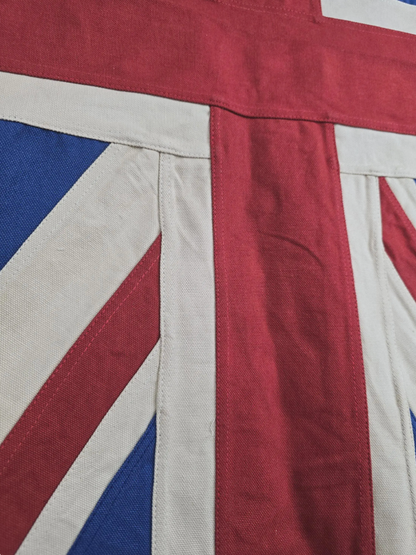 Medium Union Jack Flag & Throw | Handmade Heavy Duck Canvas | Hang or Drape