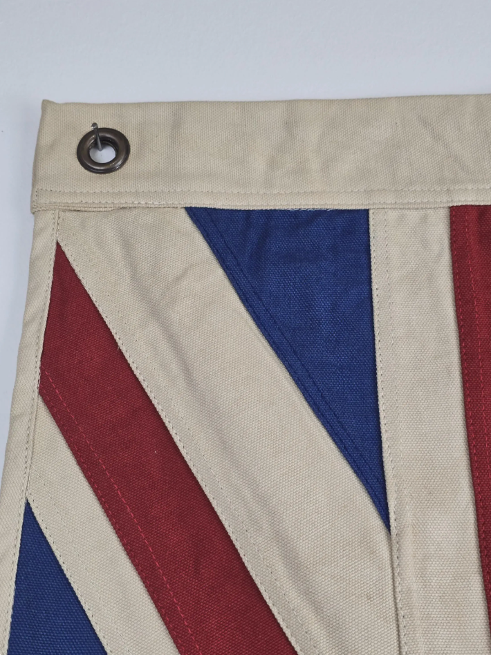 Medium Union Jack Flag & Throw | Handmade Heavy Duck Canvas | Hang or Drape