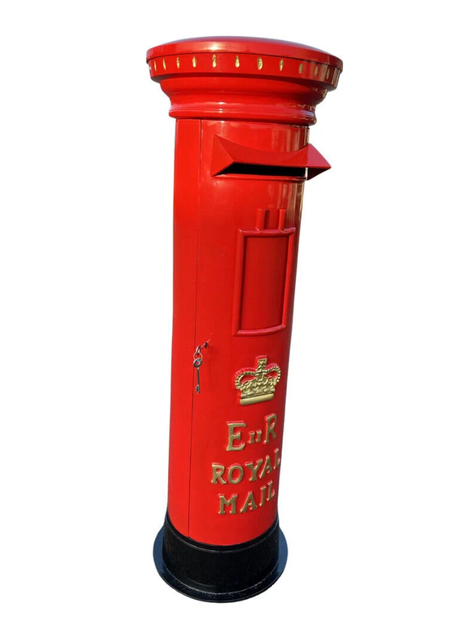 Red Pillar box post box