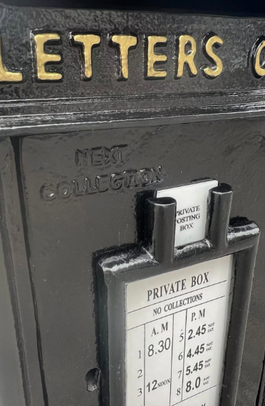GR Vintage Post Box | King George VI | Cast Iron | Black
