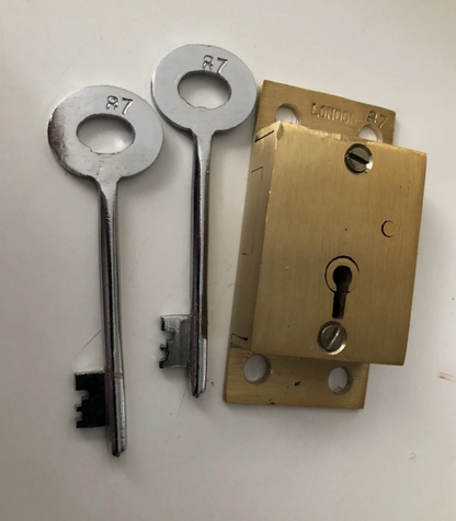 Brass Lock & Two Keys | Replacement Lock for ER Post Box
