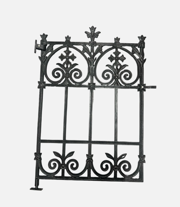Cast Aluminium Terrace Garden Gate | 90cm Opening | Black
