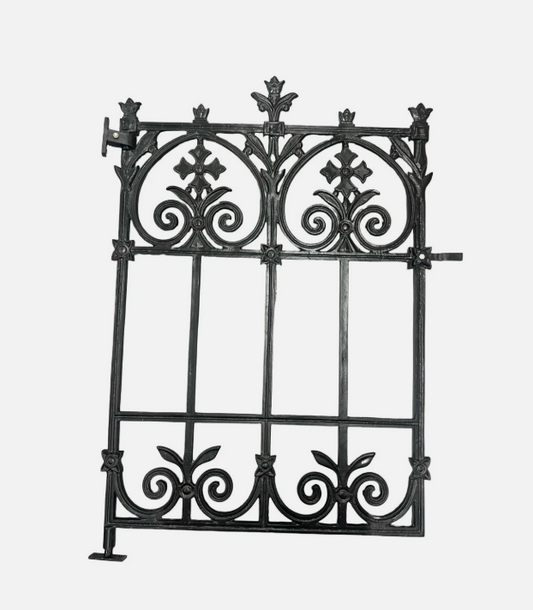 Cast Aluminium Terrace Garden Gate | 90cm Opening | Black