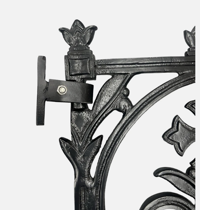 Cast Aluminium Terrace Garden Gate | 90cm Opening | Black