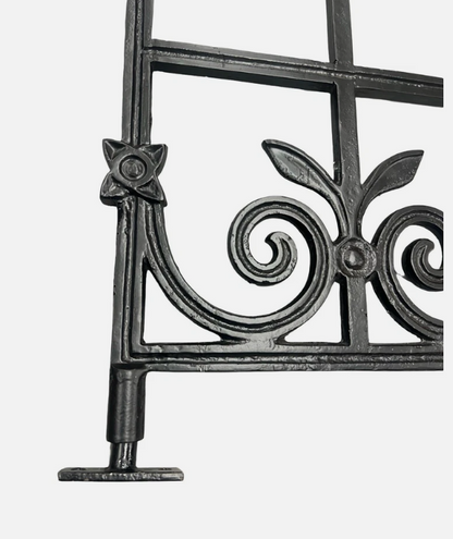 Cast Aluminium Terrace Garden Gate | 90cm Opening | Black