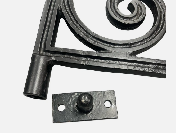 Cast Aluminium Terrace Garden Gate | 90cm Opening | Black