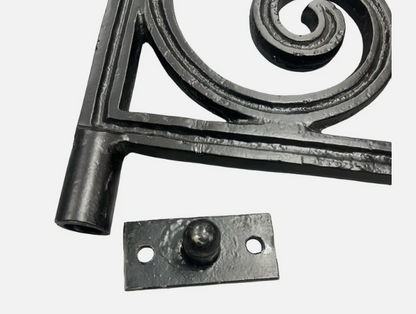 Cast Aluminium Terrace Garden Gate | 90cm Opening | Black