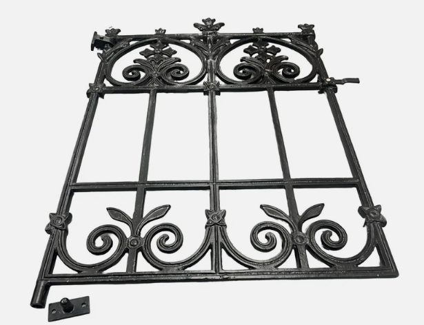 Cast Aluminium Terrace Garden Gate | 90cm Opening | Black