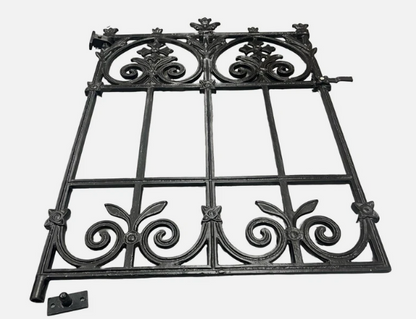 Cast Aluminium Terrace Garden Gate | 90cm Opening | Black