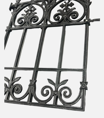 Cast Aluminium Terrace Garden Gate | 90cm Opening | Black