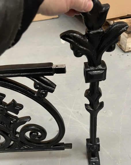Terrace Railing end section Cast Aluminium wall toppers