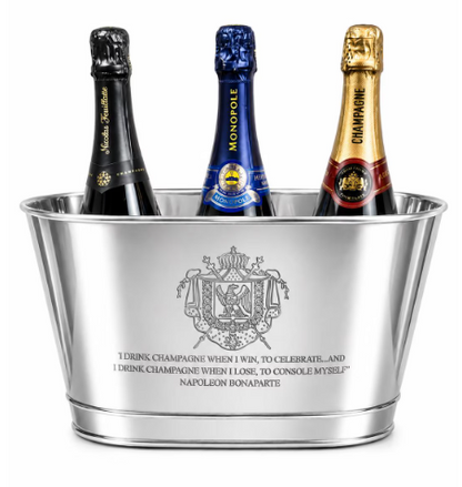 Napoleon Champagne Cooler | Hand-Engraved medium  Wine Bath
