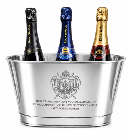Napoleon Champagne Cooler | Hand-Engraved medium  Wine Bath