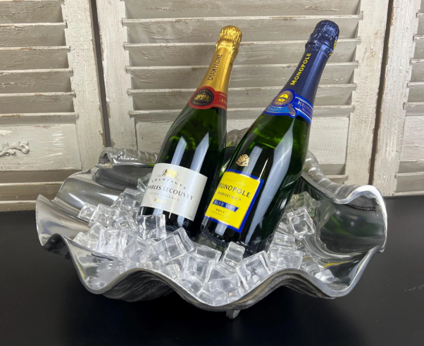 Shell Shape Cooler Platter - Cast Recycled Aluminium Clam Design