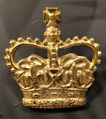 Solid Brass Royal Crown Plaque | Wall Hanging or Paperweight