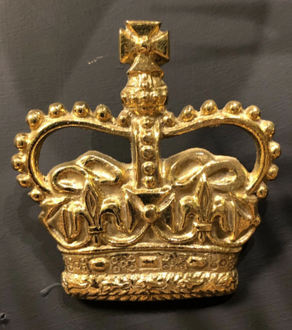 Solid Brass Royal Crown Plaque | Wall Hanging or Paperweight