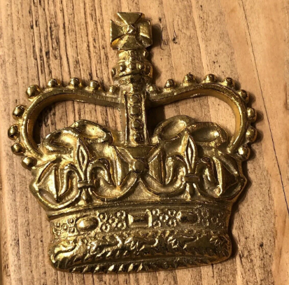 Solid Brass Royal Crown Plaque | Wall Hanging or Paperweight