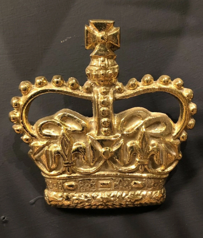 Solid Brass Royal Crown Plaque | Wall Hanging or Paperweight