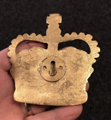 Solid Brass Royal Crown Plaque | Wall Hanging or Paperweight