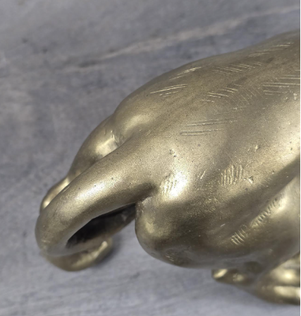 Bronze Dachshund Sculpture | Polished Gold Finish | Unique | Handcrafted