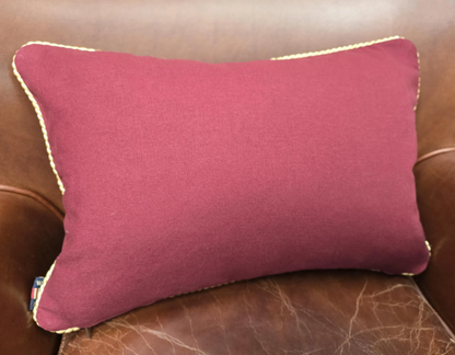 Union Jack Embroidered Cushion - Patriotic British Pillow Rectangular
