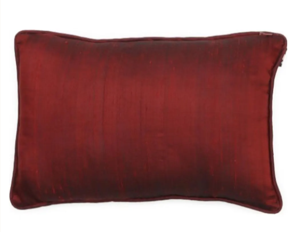 Silk Union Jack Cushion | Rectangular British Patriotic Pillow | 46cm x 30cm