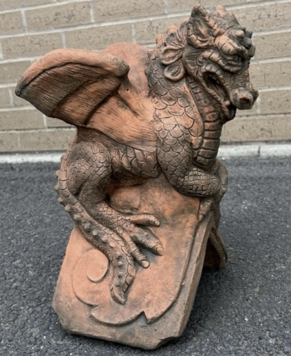 St George's Dragon Roof Tile | 90-Degree Angled Ridge Tile