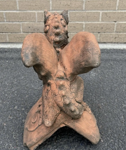 St George's Dragon Roof Tile | 90-Degree Angled Ridge Tile