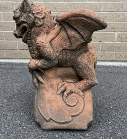 St George's Dragon Roof Tile | 90-Degree Angled Ridge Tile