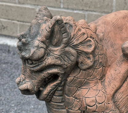 St George's Dragon Roof Tile | 90-Degree Angled Ridge Tile