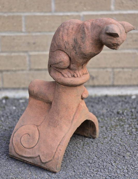 Curious Cat Roof Tile | Half Round Ridge Tile