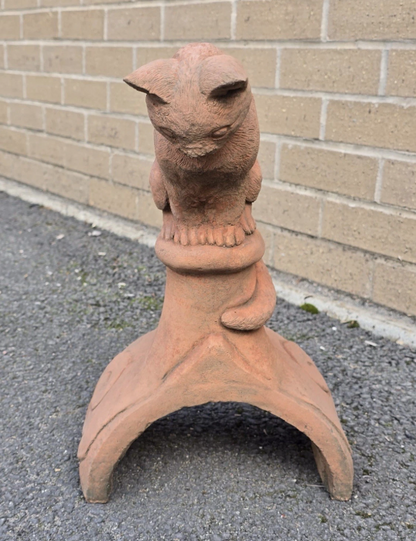 Curious Cat Roof Tile | Half Round Ridge Tile