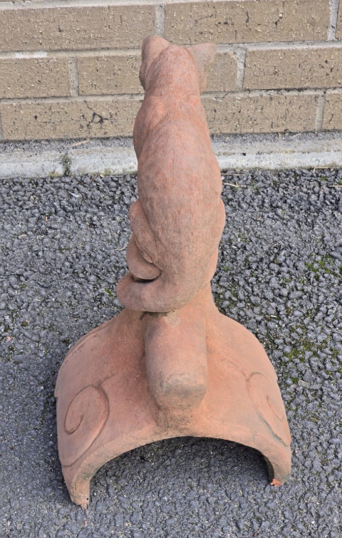 Curious Cat Roof Tile | Half Round Ridge Tile