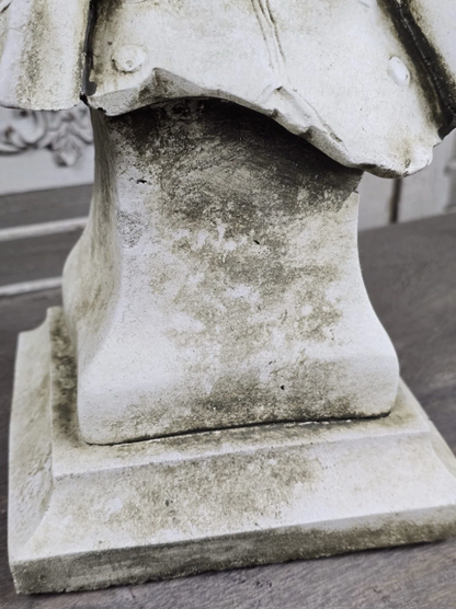 Napoleon Bonaparte White Aged Stone Bust