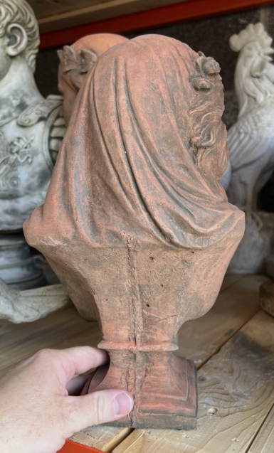 Ophelia Terracotta Stone Bust