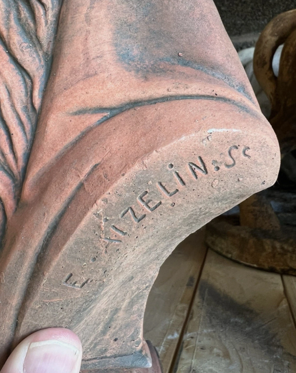 Ophelia Terracotta Stone Bust