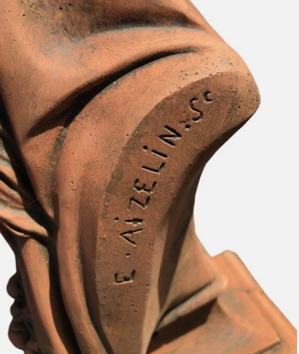Ophelia Terracotta Stone Bust