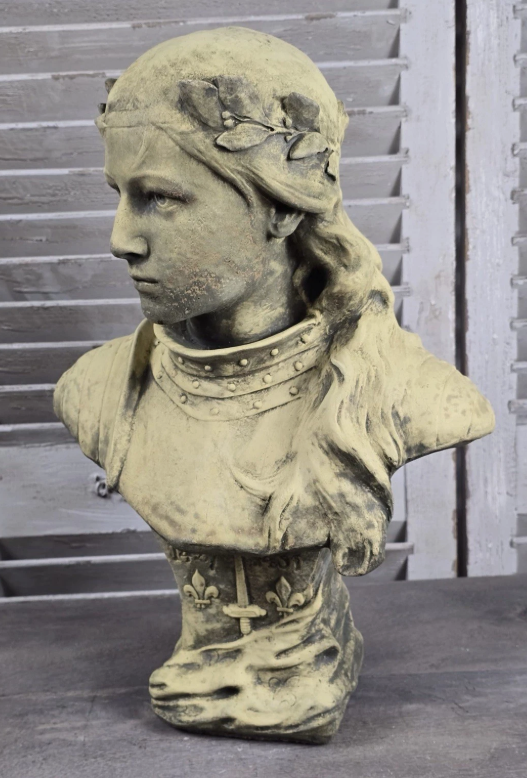 Joan of Arc Sandstone Bust