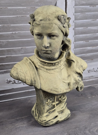 Joan of Arc Sandstone Bust