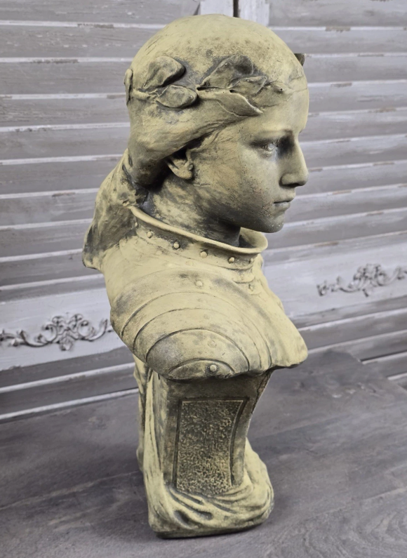 Joan of Arc Sandstone Bust
