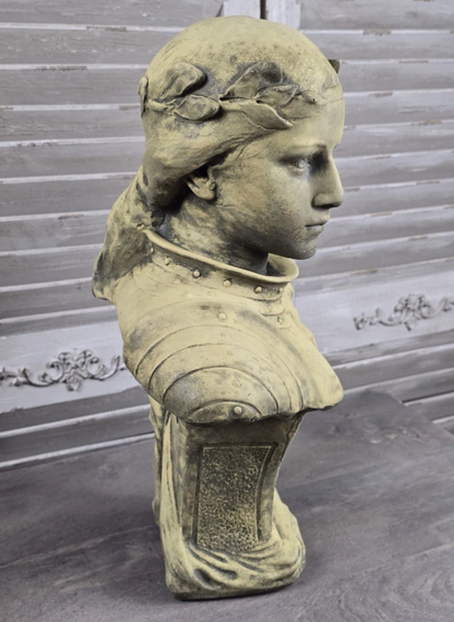 Joan of Arc Sandstone Bust