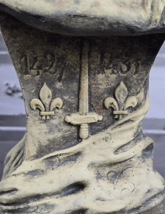 Joan of Arc Sandstone Bust